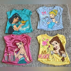 Disney Princess Graphic T-Shirts Set